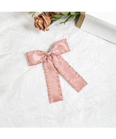 Limtula Pleated Trim Bowknot Shape Hairpin for Teenager Girl Elegances Charm Ribbon Hair Barrettes for Sweet Hair Styling Tool White 6 - Buy Online on GoSupps.com