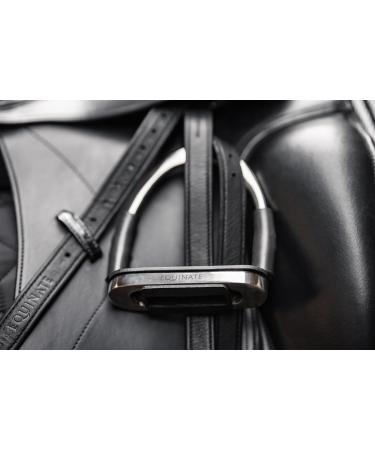Equinate Safety Stainless Steel Bar 12cm - Rubber Anti-Slip Stirrup Set for Adults & Children - Relieves Ankles - 2 Pieces - Buy Online on GoSupps.com