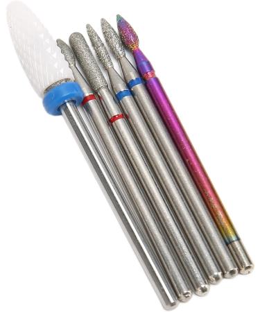 Nail Drill Cone Nail Drill Sets 6-piece Electric Nail Drill Set Cuticle Remover Bit Set Nail Cuticle Cleaner Bit Professional Rotating Polishing Nail Drill - Buy Online on GoSupps.com