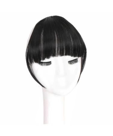 Bangs Clip in Bangs-Fake Bangs Hair Clip Dark Brown Clip on Bangs Real Human Hair Air Curtain Bangs for Women Clips Bangs Hair Extensions Fringe Curved Bangs for Women Curved Bangs for Daily Wear ( Ombre