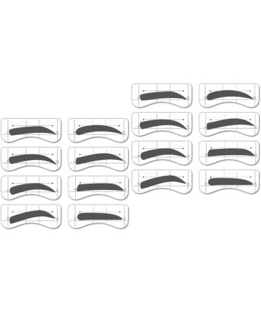 POPETPOP 64 Pairs 8 Eyebrow Stamp Eyebrow Tracer Molds Eyebrow Template Suite Eyebrow Marks Eyebrow Lines 1 count (Pack of 1) As Shownx2pcs - Buy Online on GoSupps.com