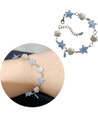 Oralgos Elegant Harz Chain Bracelet | Women's Delicate Pearl Wrist Decoration | Stylish Fish Chain Jewelry - Buy Online on GoSupps.com