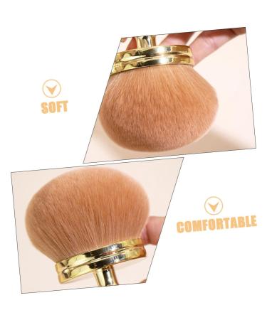 MERRYHAPY Fluffy Soft Makeup Brush Set | Blush Brushes for Cheeks | Bulk Beauty Tools | Perfect for Travel & Setting Powder | Golden Design 8.5x7cm - Buy Online on GoSupps.com