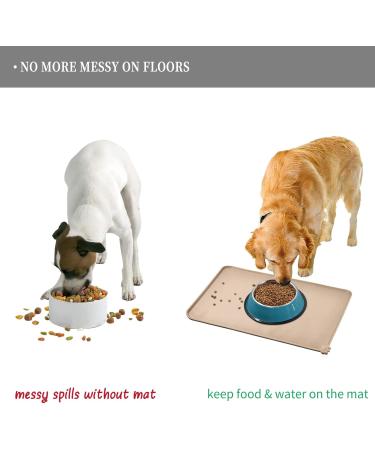 Shop Reopet Silicone Pet Feed Mats - Waterproof Dog & Cat Space Mats with Elevated Edges - 71 x 45 cm (1 Pack) - International Shipping Available - Buy Online on GoSupps.com