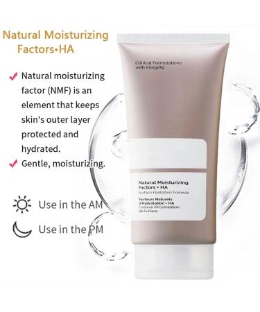 Natural Moisturizing Factors + HA 100ml Face Cream and Moisturiser for Normal to Dry Skin Skin Care Essentials Hydrates Skin Lightweight and Gentle Skincare - Buy Online on GoSupps.com