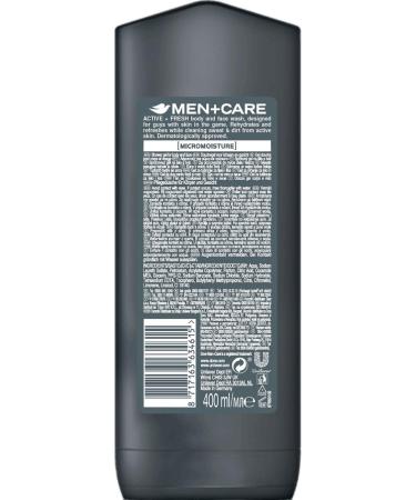 Dove Men+Care Sport Active+Fresh Body Wash 13.5 oz (400ml) - Pack of 3 | International Version - Buy Online on GoSupps.com