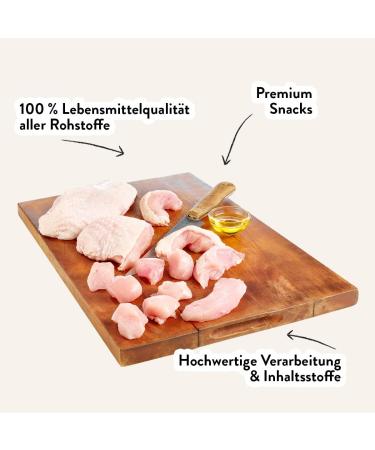 Dogs'n Tiger - 99% Meat + 1% Flaxseed Oil Dog Treats - Species-Specific Dog Treats with No Sugar Grains or Artificial Flavors (Chicken Fillet Pieces) - Buy Online on GoSupps.com