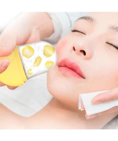 Face Ice Roller | Small Ice Cube Roller Silicone Ice Face Roller Cube Ice Roller for Face and Eye Facial Beauty Ice Roller Skin Care Tools Yellow - Buy Online on GoSupps.com