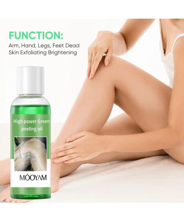 Extra Strong Green Peeling Oil Extra Strong Peeling Oil for Dark Skin Yellow Peeling Oil Extra Strong Peeling Oil Extra Strength Exfoliating Peeling Solution for Hand Feet Dead Skin Remover (2PC) - Buy Online on GoSupps.com