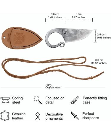 Toferner Original Gift Beautiful Product - Celtic Pocket Knife  Hand Forged Knife.Hardened Blade Vintage Art Collection Antiquity Great.Beautiful Product. - Buy Online on GoSupps.com