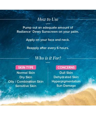 Aqualogi Radiance Plus Dewy Sunscreen Cream - SPF 50+ | Watermelon & Niacinamide | UVA/UVB Protection | 50g | International Shipping Available - Buy Online on GoSupps.com