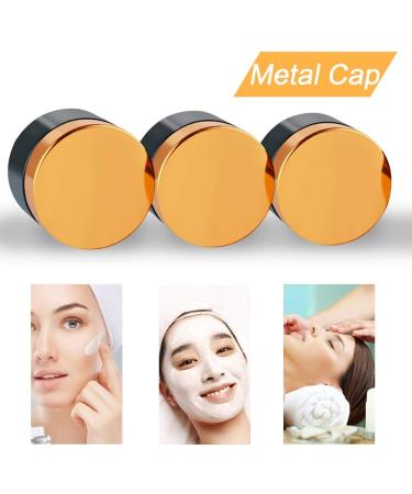 Inheming 6 x 30ml Amber Glass Cream Jars - Empty Cosmetic Containers with Lids for Ointments & Creams - Ideal for International Shipping - Buy Online on GoSupps.com