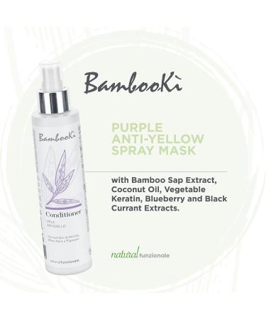Gamma pi srl Professional Violet AntiYellow Mask Bambook for Blonde and Gray Hair Neutralizes the YellowOrange Glow Hydrates with Bamboo Keratin Coconut Oil Without SLS and Parabens Intense Violet 200 ml - Buy Online on GoSupps.com
