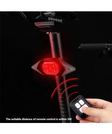 Rechargeable Bike Lights Set - Super Bright Front Headlight and Tail Light with Turn Signals for Night Riding - Buy Online on GoSupps.com