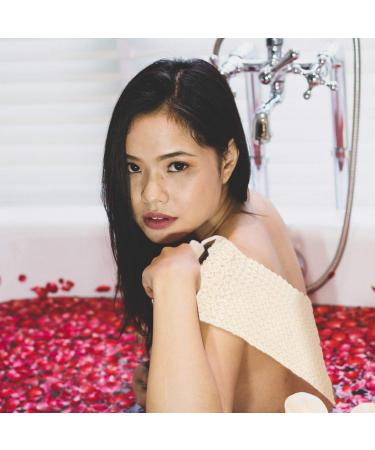 TOPBATHY Exfoliating Back Scrubber with Long Handle - Loofah Sponge Body Brush for Shower, Men and Women - Buy Online on GoSupps.com
