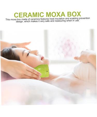 Beaupretty Ceramic Moxibustion Box Set - Moxa Burns Container & Moxibustion Tool for Optimal Healing | International Shipping - Buy Online on GoSupps.com