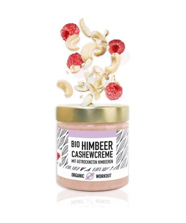 Bio-Berry Cashewm with raspberry vanilla aroma 3x190g |Vegan |Lower-Carb |Without added sugar |With erythritus |White chocolate organic workout cashew raspberry 3x190g