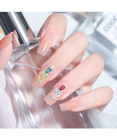 30pcs Mix Gold and Silver Nail Charms - Triangle and Drop Shape 3D Nail Jewelry for Acrylic Nails Art - DIY Crafts Accessory for Women and Girls - Buy Online on GoSupps.com
