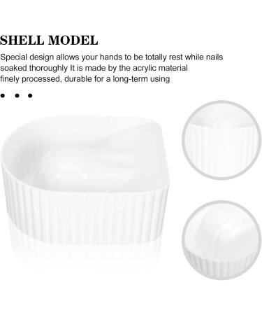 minkissy Manicure Hand Soak Bowl Manicure Bowl for Hand Manicure Tool Hand Tools Manicure Wash Bowls Cleaning Tools Soak off Bowl Manicure Hand Bowl Nail Supplies White Acrylic - Buy Online on GoSupps.com