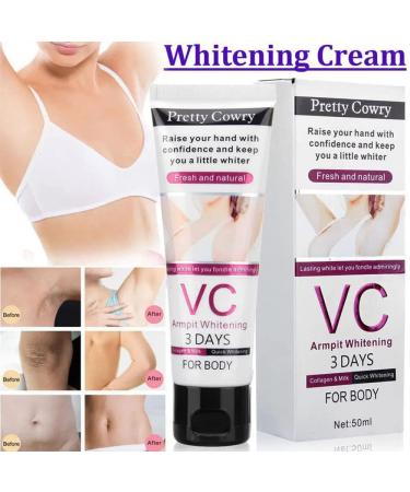 VC Whitening Cream for Dark Skin | Skin Whitening & Bleaching Cream for Sensitive Areas Elbows Knees Neck & Armpits - Shop Internationally - Buy Online on GoSupps.com