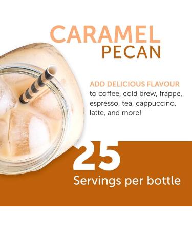 Jordan's Skinny Syrups Sugar-Free Coffee Syrup Caramel Pecan Flavoring for Chai Latte Protein Shake and More - Zero Calorie Gluten-Free Keto Friendly - 750ml (25.4 Fl Oz) - Buy Online on GoSupps.com