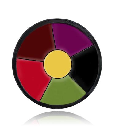 6 Colors Bruise Wheel Kit Halloween Special Effects Makeup Professional Face Body Paint Palette for Cosplay Sfx Zombie Stage Makeup Kit