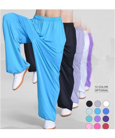 Tai Chi Kung Fu Pants Lavender X-Large - Soft & Breathable for Men and Women | Fitness & Yoga - Buy Online on GoSupps.com