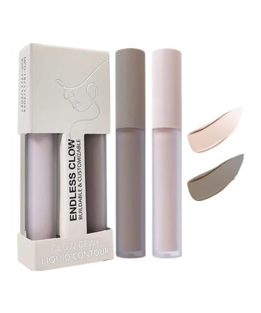 Make Up Highlighter Stick Face Highlighter Stick 2 x blendable contouring makeup pencil cosmetics liquid whitening stick for cheekbones eye shadow nose mouth