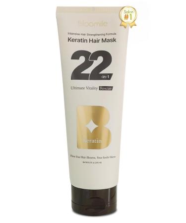  K-Salon #1 22-in-1 Keratin Hair Mask | Intensive Strengthening Hair Mask for Damaged Hair and Growth w/ 22 Key Ingredients | Deep Conditioning Hair Mask Repair (8.2 fl oz)
