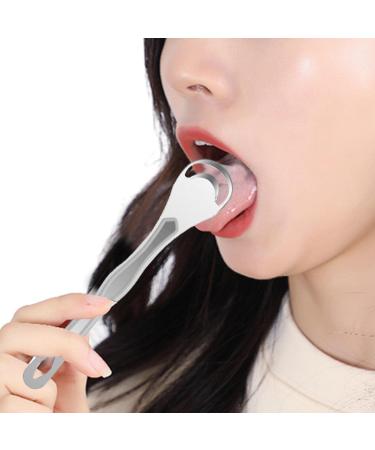 Tongue cleaner |Tools for cleaning the tongue for oral hygiene |Safe tongue brush made of stainless steel Small and portable design of double -sided tongue scraps
