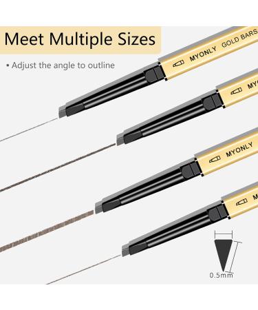 Dual-Sided Eyebrow Pencil - Sweatproof Rapid Brow Pen for Beginners (Blonde) - Buy Online on GoSupps.com