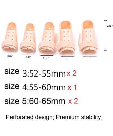 5-Piece Plastic Finger Splint Set | Finger Brace & Stabilizer for Broken Fingers Arthritis & Knuckle Support - Buy Online on GoSupps.com