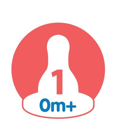 Dr. Brown's Natural Flow Anti-Colic Options+ Narrow Baby Bottles 4 oz/120 mL - 3 Pack, Level 1 Slow Flow Nipple, Lavender Purple - Buy Online on GoSupps.com