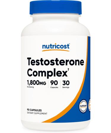 Nutricost Testosterone Support Complex (90 Capsules) -1800mg Per Serving 90 Count (Pack of 1)