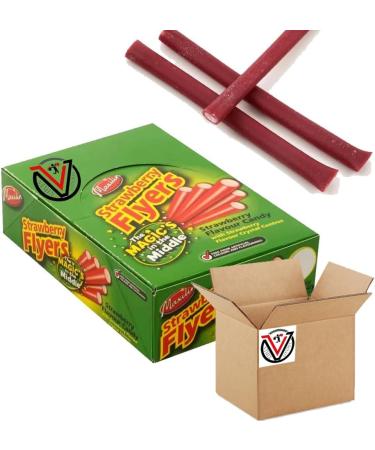 VIMIX FLYERS Strawberry Liquorice with Strawberry Crystal Centre 60 Pieces - Buy Online on GoSupps.com