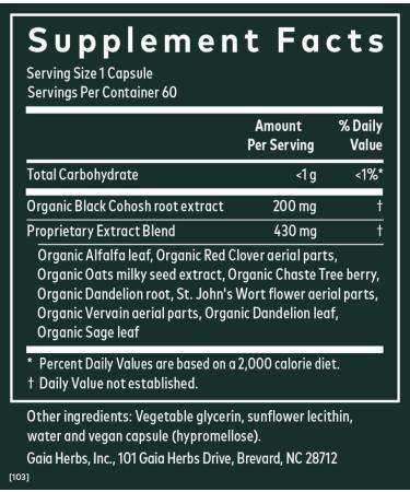 Gaia Herbs Women's Balance - 60 Vegan Liquid Phyto-Caps for Hormonal Support - Buy Online on GoSupps.com