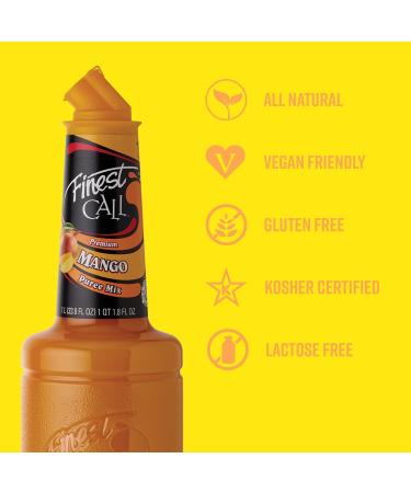 Finest Call Mango Puree 1 Litre - Premium Fruit Puree for Cocktails, Cooking & Baking - Buy Online on GoSupps.com