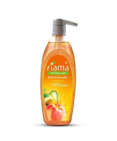 Fiama Shower Gel Peach & Avocado Body Wash with Skin Conditioners For Soft Moisturised Skin 500ml (16.90 Oz) Pump