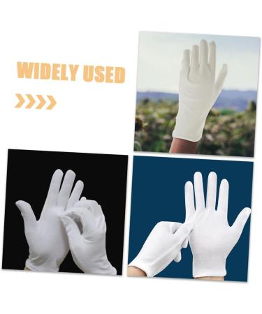 FOYTOKI 12 Pairs Moisturizing Gloves Work Gloves White Cotton Gloves for Dry Hands White Gloves White Cotton Gloves for Adult Work Cotton Gloves White Cotton Gloves for Men Working Gloves - Buy Online on GoSupps.com