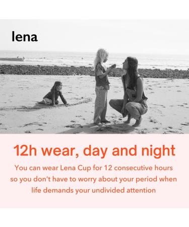 Lena Menstrual Cups | Reusable Beginner Period Cup | 12h Wear | Tampons Pads and Period Discs Alternative | Feminine Hygiene Care (Purple and Turquoise Small and Large) 2-pack Classic Purple and Turquoise - Buy Online on GoSupps.com