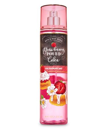 Bath and Body Works Strawberry Pound Cake Fine Fragrance Mist 8 Ounce Full Size Spray