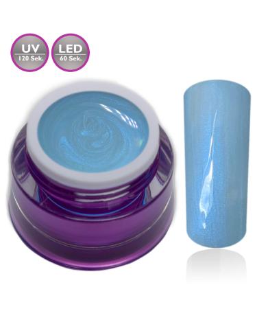 Buy Premium Miaminight Blue UV Gel - 5ml Pastel Pearl Light Blue Nail Gel | International Shipping Available - Buy Online on GoSupps.com