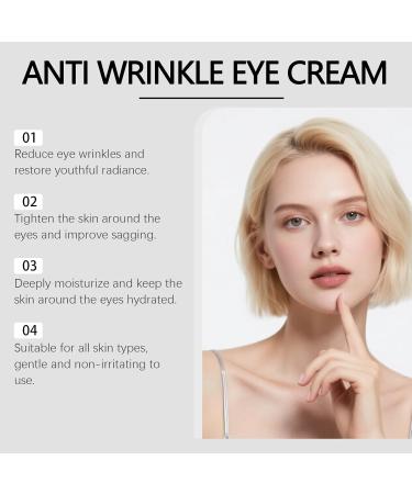 Advanced Anti-Wrinkle Eye Cream with Retinol Collagen and Hyaluronic Acid Non-Greasy Formula for All Skin Types 0.71oz - Buy Online on GoSupps.com
