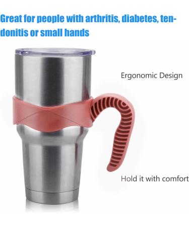 Handle for YETl Cup 20oz 30oz Tumbler Handle Lightweight Dishwasher Safe for Travel and Outdoor Activities Great for Arthritis Diabetes Fits Most Tumblers () Pink - Buy Online on GoSupps.com