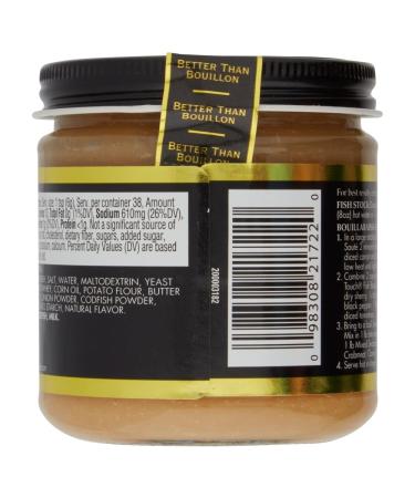 Better Than Bouillon Fish Base - Made from Real Fish Stock, 38 Servings, Makes 9.5 Quarts of Broth (Pack of 1) - Buy Online on GoSupps.com
