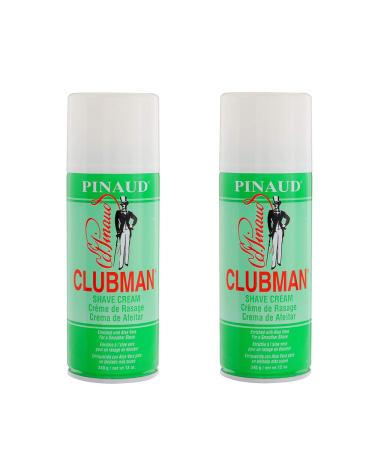 Clubman Pinaud Shave Cream, 12 oz x 2 pack