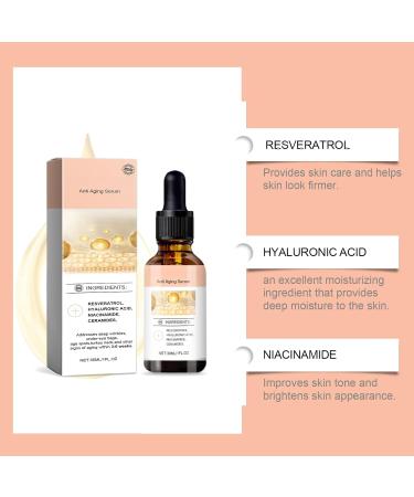 Anti-Aging Serum for Face Anti Wrinkle Serum Hydrating Serum Smoothing Facial Serum Hyaluronic Acid Serum Brightening Serum for Skin Repair Improve Skin Elasticity and Firmness - Buy Online on GoSupps.com