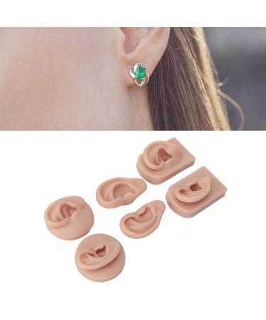 Soft Silicone Ear Models - 3 Pairs Flexible & Anatomically Correct for Piercing Training & Jewelry Display - Buy Online on GoSupps.com