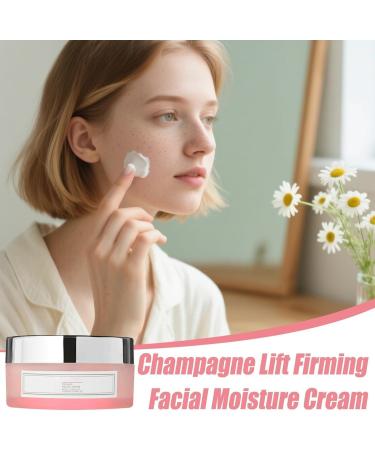 FLLUOUZH Champagne Lift Firming Facial Creme Champagne Lift Firming Facial Moisture Cream Temporary Skin Tightener for Face and Neck Deep Hydration & Smoothing 2 PCS - Buy Online on GoSupps.com