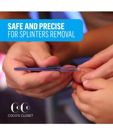 Cocos Precision Eyebrow Tweezers - Medical Grade Stainless Steel, Sharp Slanted Tip, Non-Slip Grip - 1 Pack Purple for Men & Women - Buy Online on GoSupps.com